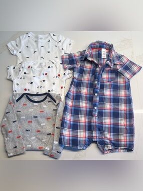 Carter’s 18M Romper & 3 Bodysuits Bundle